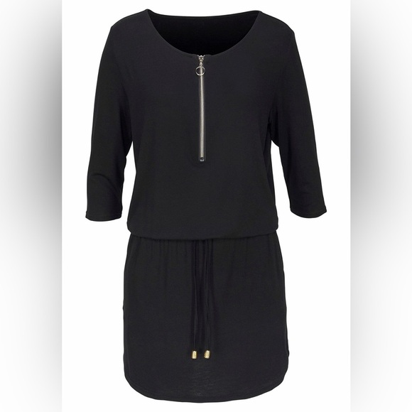 VENUS Black Dress with Gold Zipper Detail NWOT Multiple sizes - Picture 3 of 16